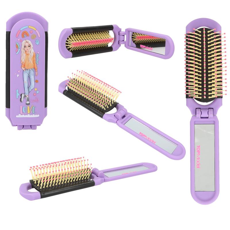 Top Model Hair Brush With Mirror