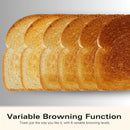 Scandi 4 Slice Toaster Matte Black with Wood Effect