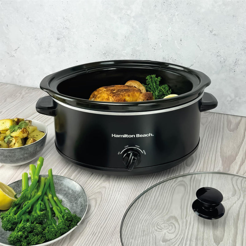 Hamilton Beach 6.5L Black Slow Cooker