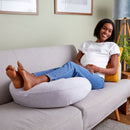 Purflo Breathe Pregnancy Pillow - Minimal Grey