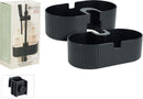 Black Bathroom Rack For Shower Rail