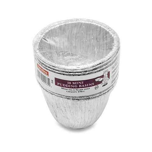 Mini Foil Pudding Basins 10pk