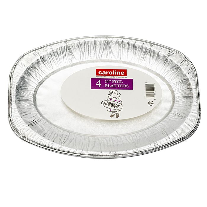 Foil Platters 14in 4pk