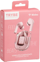 Bluetooth Wireless Headphones & Charging Case - 4 Assorted Colours