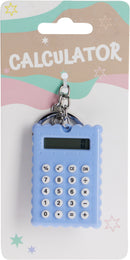 Calculator with Keyring - 4 Assorted Colours