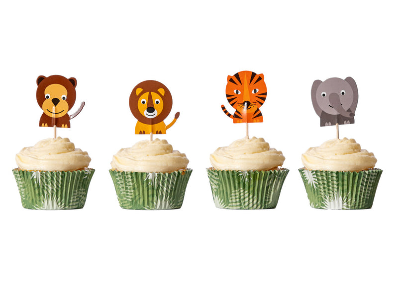 Tala Cupcake Cases & Toppers 24 Pack - Jungle