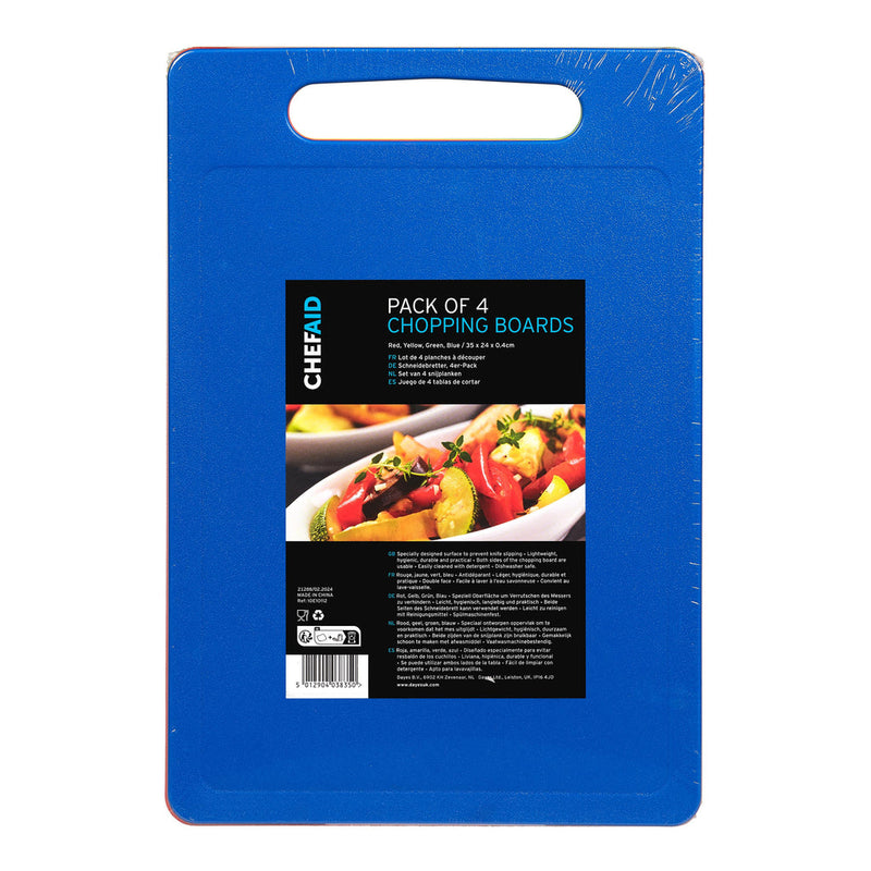 Chopping Board Coloured 4 Pack