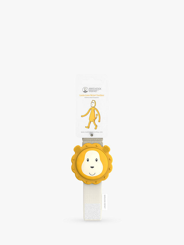 Matchstick Monkey Wrist Teether - Ludo Lion