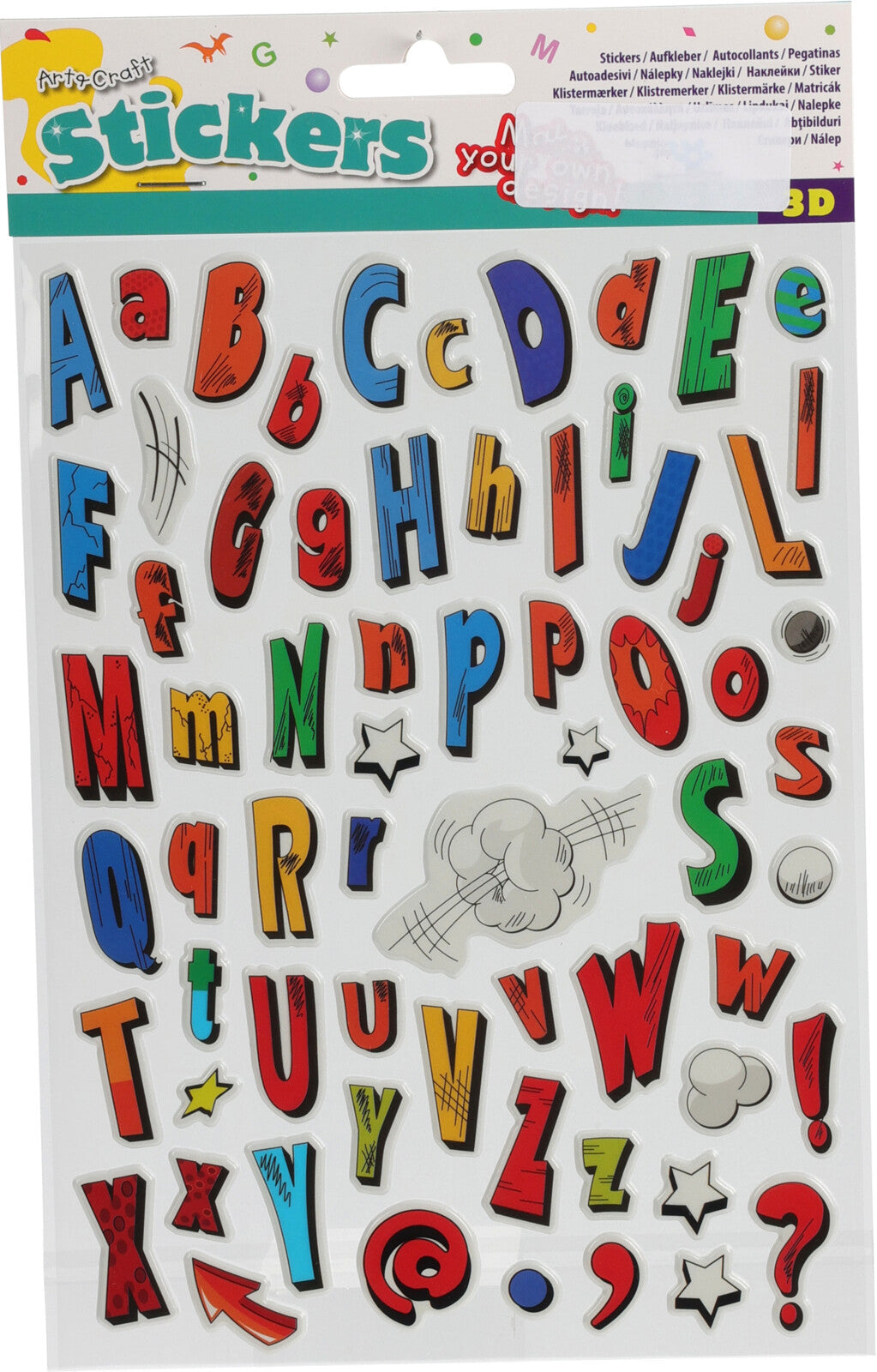 Jac Stickers 3D Stickers Assorted – JAC Stores IOM