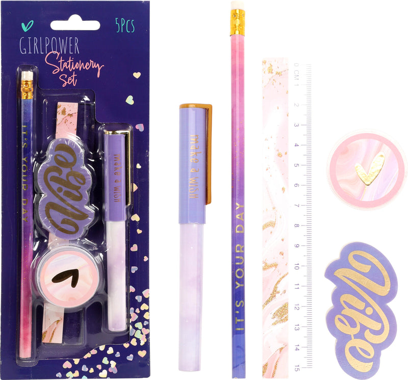 Girl Power Stationary Set