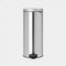 Brabantia 30L Newlcon Pedal Bin - Matt Steel