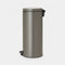 Brabantia 30L Newlcon Pedal Bin - Platinum