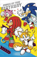 No Age Birthday Card Sonic