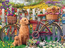 Cute Dogs In Garden 500pc Jigsaw Puzzle