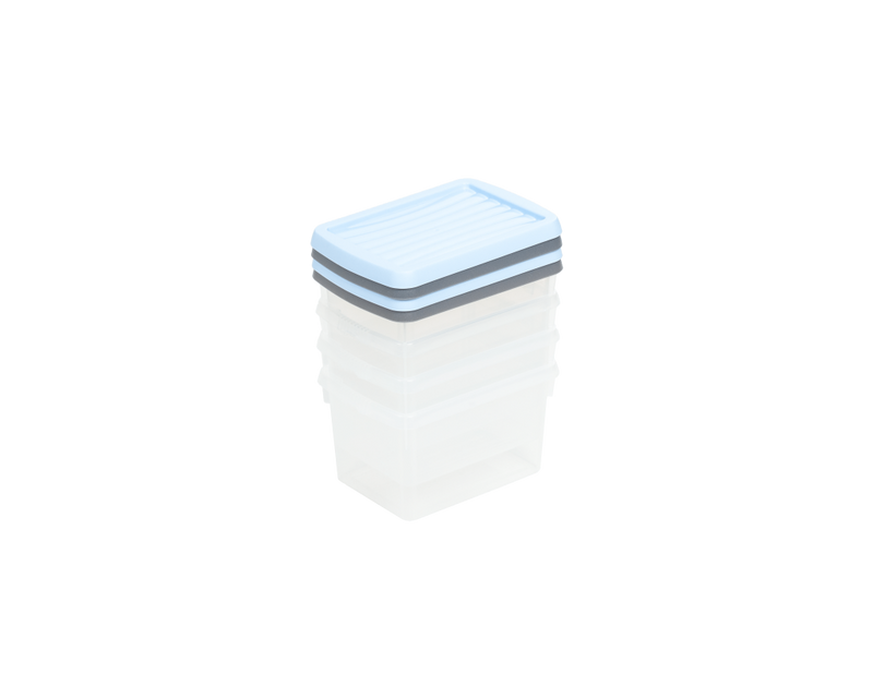 Wham Set Of 4 Storage Box & Lid 1.5L