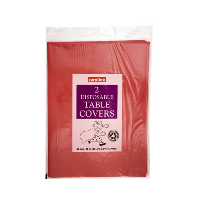Paper Table Covers 2 Pack - Red