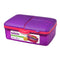 Sistema Lunch Trends 1.5L Slimline Quaddie With 275ml Bottle - Assorted Colours