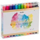 Dual End Watercolour Brush Pens 24pk