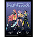 K-Pop Demon Hunters Framed Poster - Huntrix Signatures