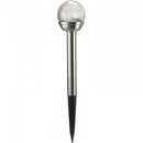 Solar Glow Orb Glass Stake Light