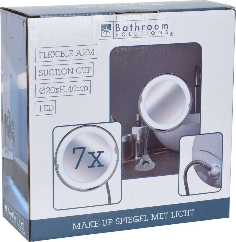 Light Up Mirror with Suction Stand