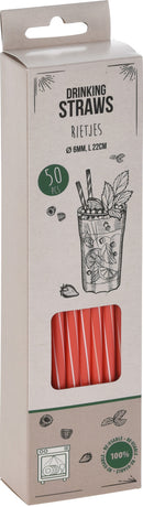 Reusable Coloured Plastic Straws 50 Pack