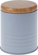 Storage Tin With Wooden Lid Assorted