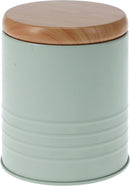 Storage Tin With Wooden Lid Assorted