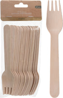 Wooden Fork 20 Pack