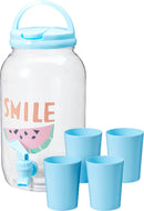 Plastic Drinks Dispenser With Cups