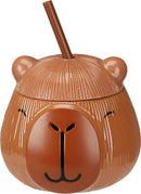 Capybara Drinking Cup With Straw