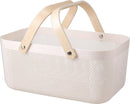 Storage Basket With Bamboo Handles Assorted