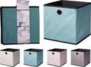 Suede Cube Storage Box Assorted