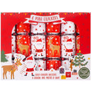 Mini Santa & Reindeer Christmas Cracker 6pk