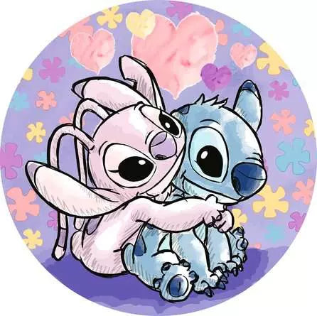 Disney Stitch Circular 500pc Jigsaw Puzzle