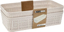 Rattan Effect Storage Basket 2 Pack - Medium
