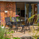 Texteline Patio Set - 4 Chairs & 120cm x 70cm Table