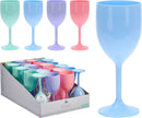 Coloured Plastic Wine Glass Assorted