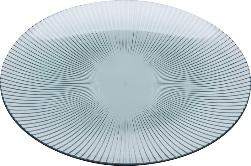 Blue Recycled Effect Plastic Plate - Large