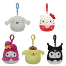 Squishmallows Sanrio Clip-On-Plush 3.5" Assorted