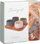 Set of 4 Stoneware Serving Bowls