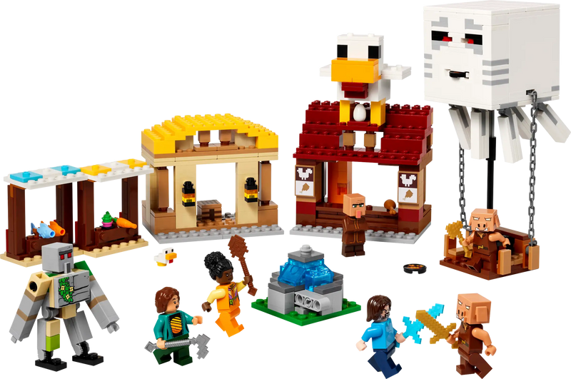 LEGO Minecraft The Ghast Balloon Village Attack