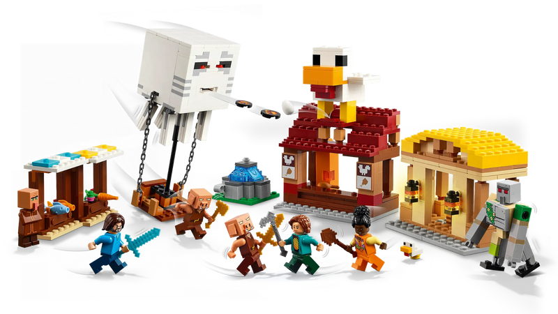 LEGO Minecraft The Ghast Balloon Village Attack