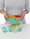 Sistema To Go 1.1L Salad Box With Cutlery & Dressing Pot - Mint