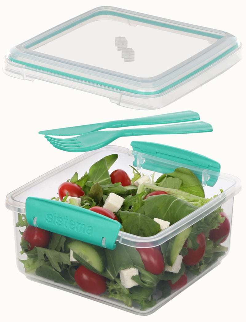 Sistema To Go 1.2L Lunch Plus With Cutlery - Mint