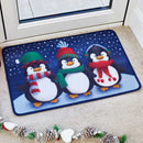 Frosty Penguins Christmas Doormat 40x60cm
