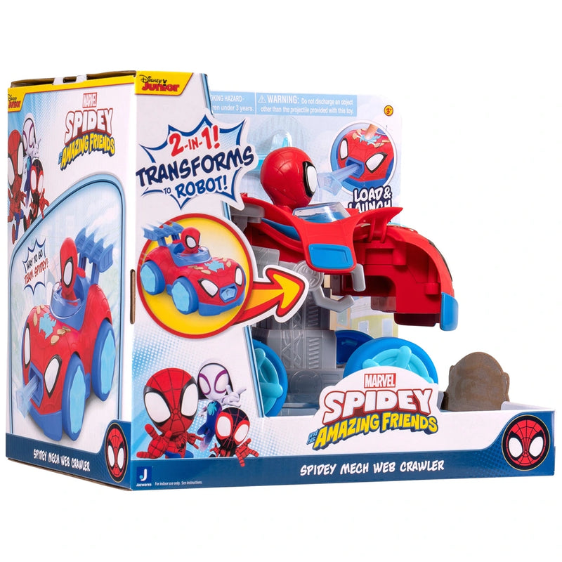 Marvel Spidey And His Amazing Friends - Spidey Mech Web Crawler Vehicle