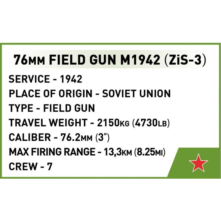 Cobi World War II ZiS-3 Divisional Gun M1942