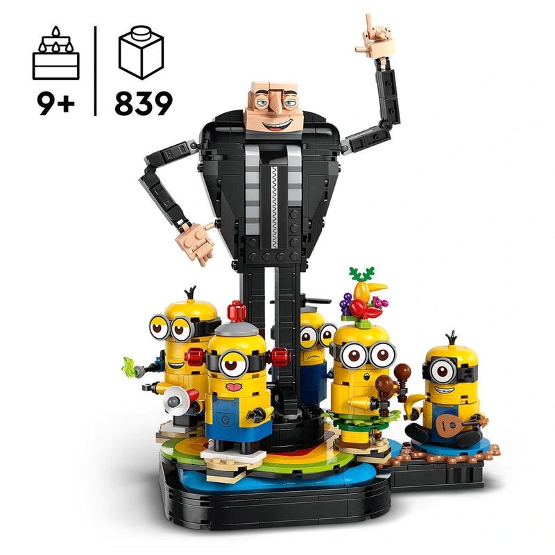 LEGO Despicable Me 4 Brick-Built Gru and Minions