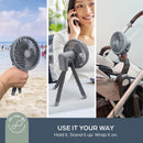 Dreambaby Smart Grip Fan - Grey